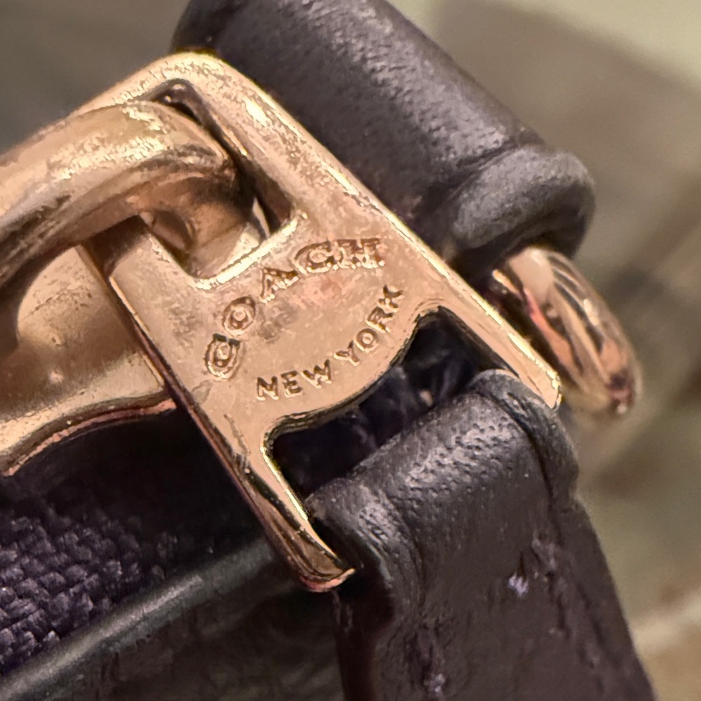 Coach Luxurious Black Leather Satchel - Picture 8 of 12